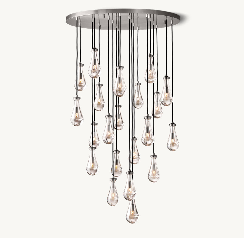 Artisan Glass Rainfall Chandelier