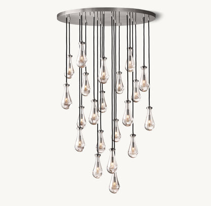 Artisan Glass Rainfall Chandelier