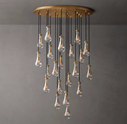 Artisan Glass Rainfall Chandelier
