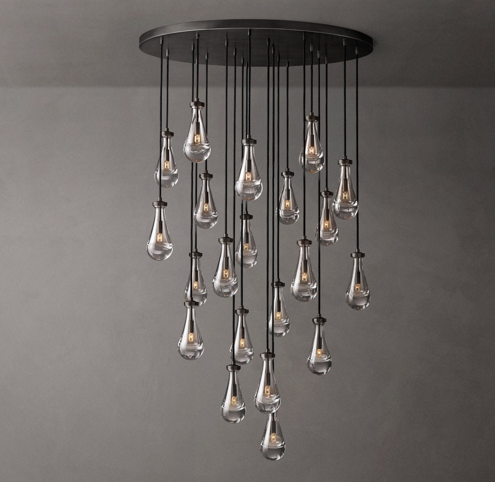 Artisan Glass Rainfall Chandelier
