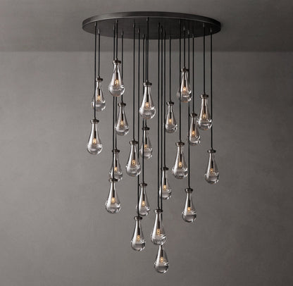 Artisan Glass Rainfall Chandelier