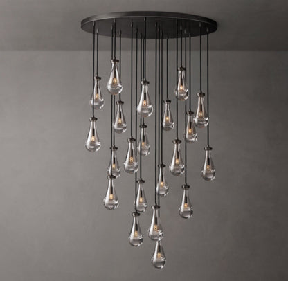 Artisan Glass Rainfall Chandelier