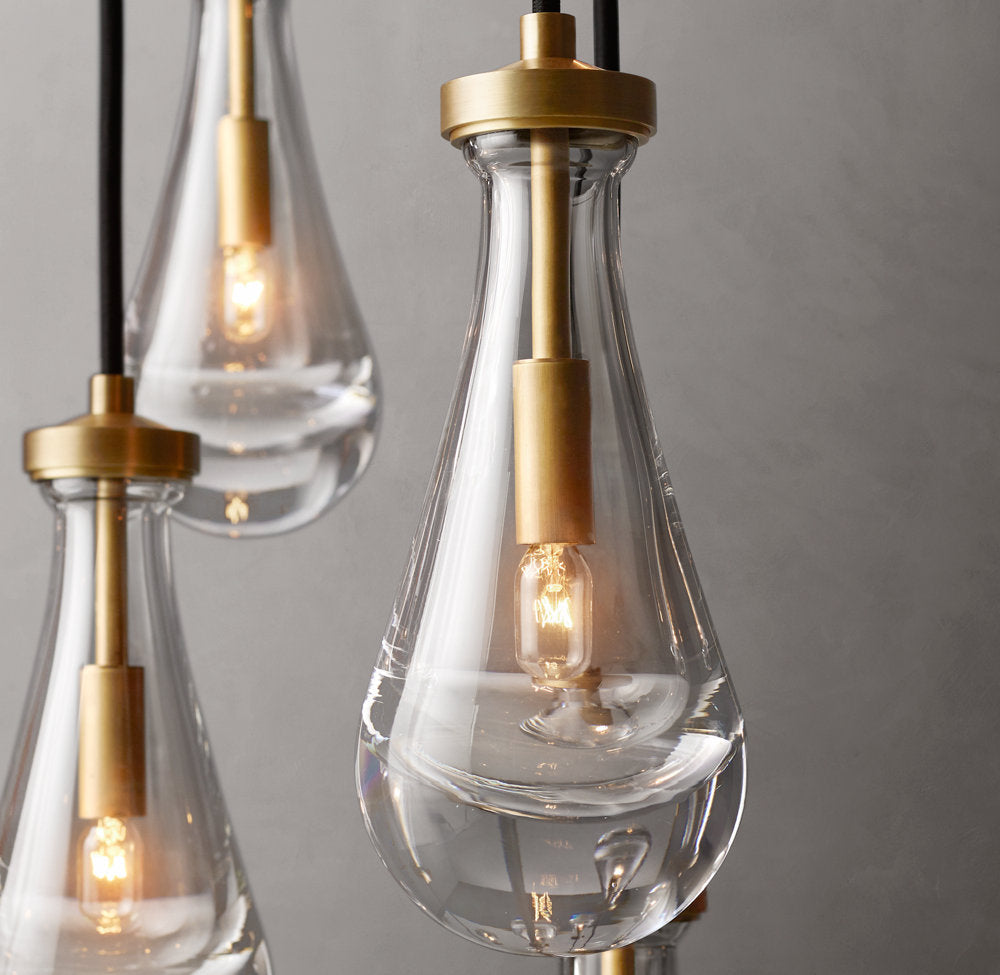 Artisan Glass Rainfall Chandelier