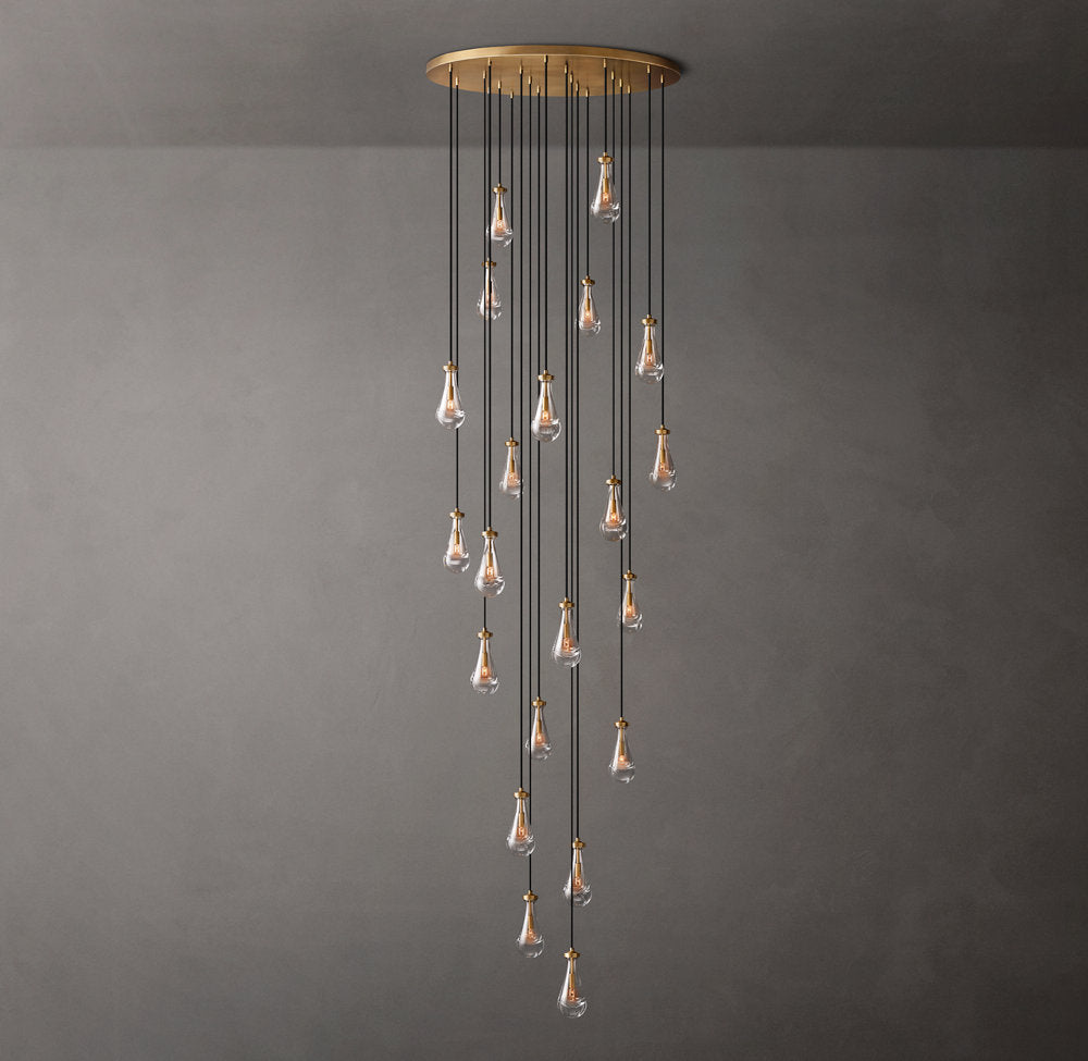 Artisan Glass Rainfall Chandelier