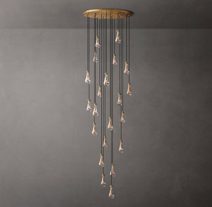 Artisan Glass Rainfall Chandelier
