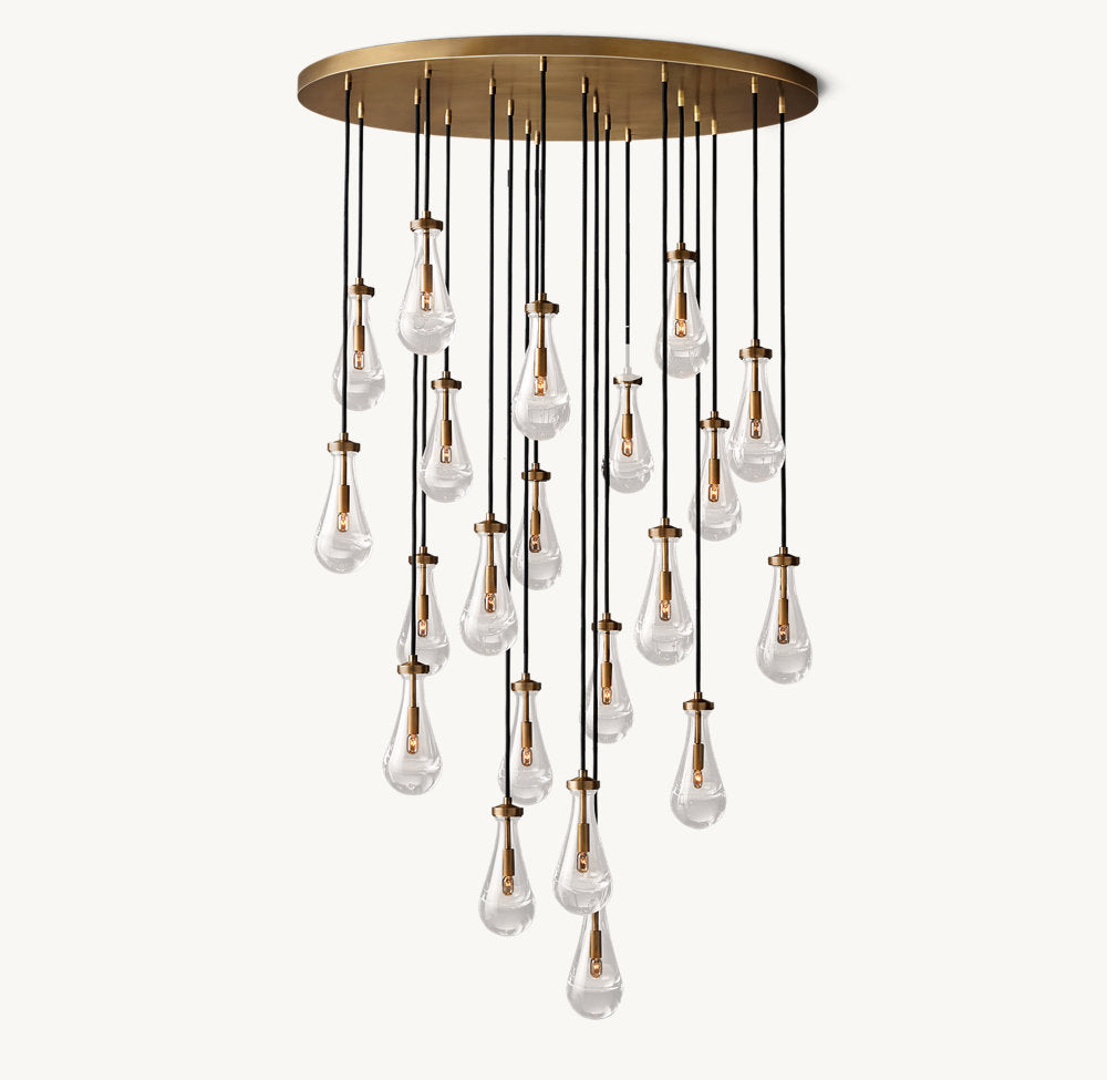 Artisan Glass Rainfall Chandelier