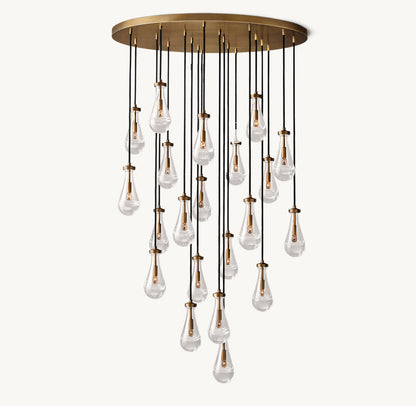 Artisan Glass Rainfall Chandelier