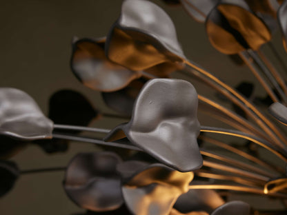 Cascading Ceramic Leaf Chandelier