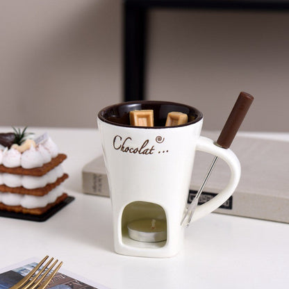 Cocoa Glow Ceramic Fondue Cup