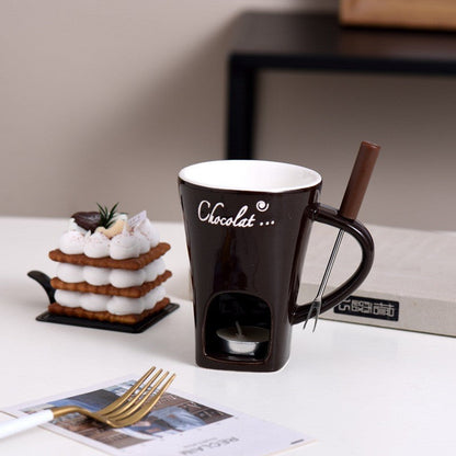 Cocoa Glow Ceramic Fondue Cup