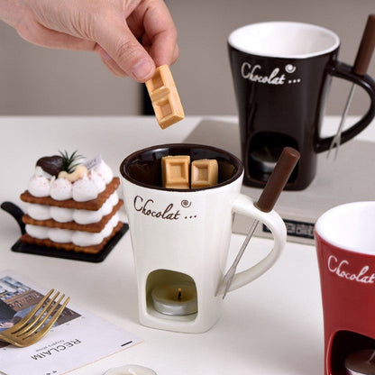 Cocoa Glow Ceramic Fondue Cup