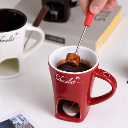 Cocoa Glow Ceramic Fondue Cup