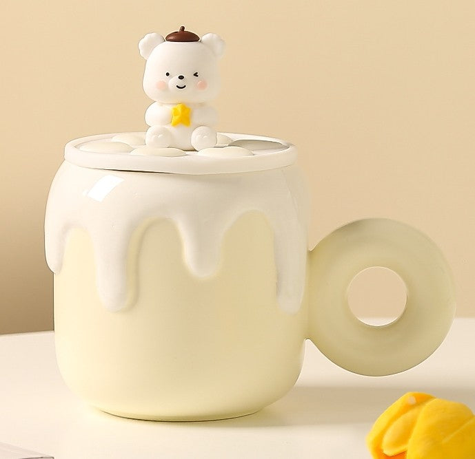Cozy Bear Haven Mug with Lid