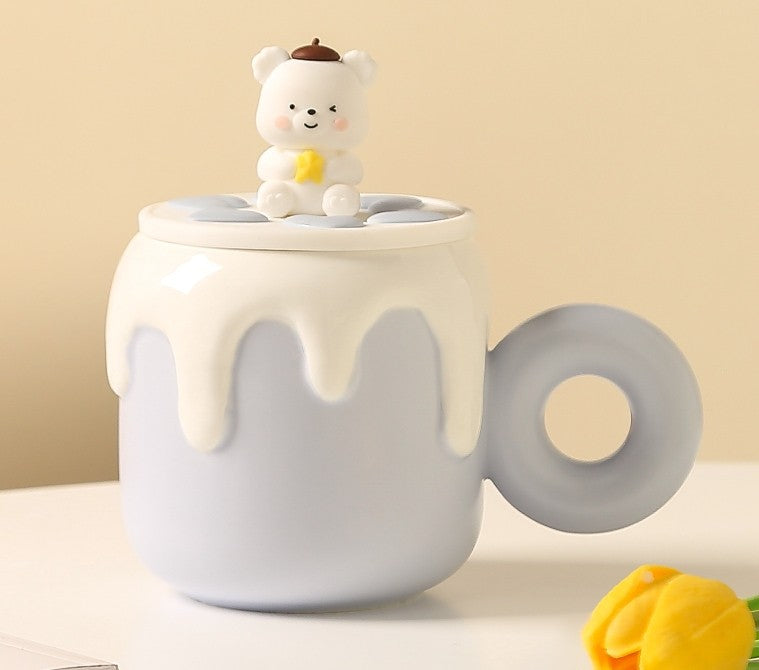 Cozy Bear Haven Mug with Lid