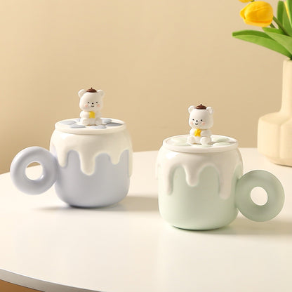 Cozy Bear Haven Mug with Lid