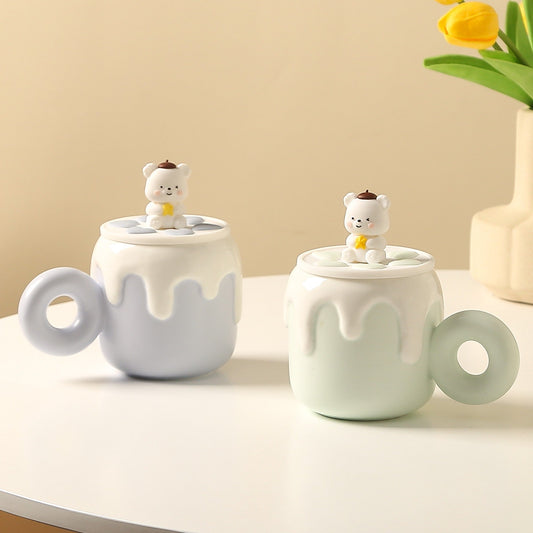 Cozy Bear Haven Mug with Lid