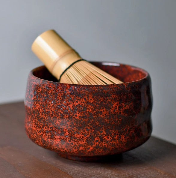 Ember Black & Red Japanese Matcha Tea Set