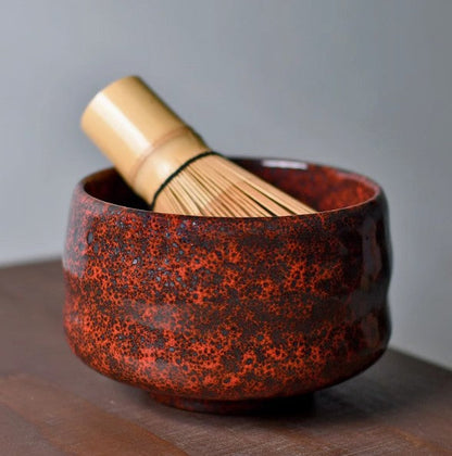 Ember Black & Red Japanese Matcha Tea Set