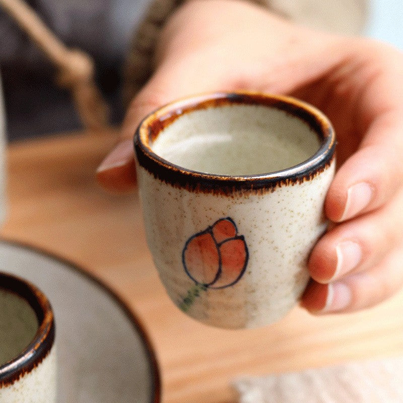 Embercrest Ceramic Sake Cup