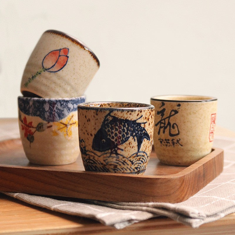 Embercrest Ceramic Sake Cup