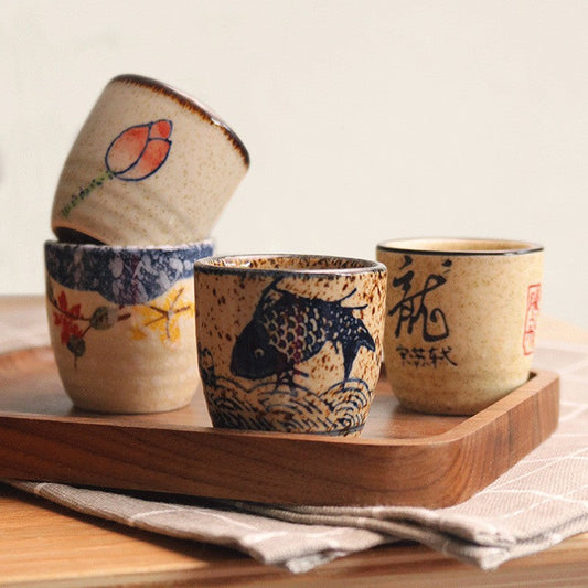 Embercrest Ceramic Sake Cup