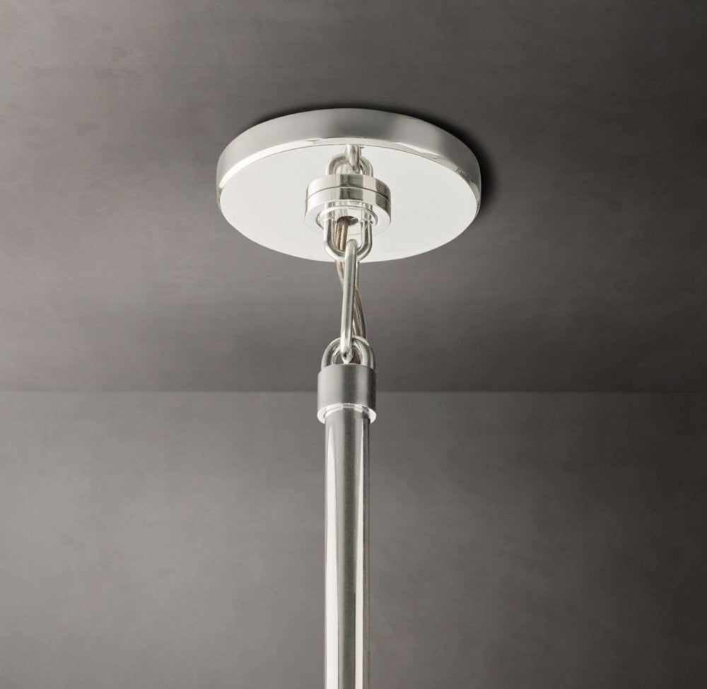 Faceted Crystal Orb Island Chandelier