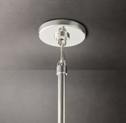 Faceted Crystal Orb Island Chandelier