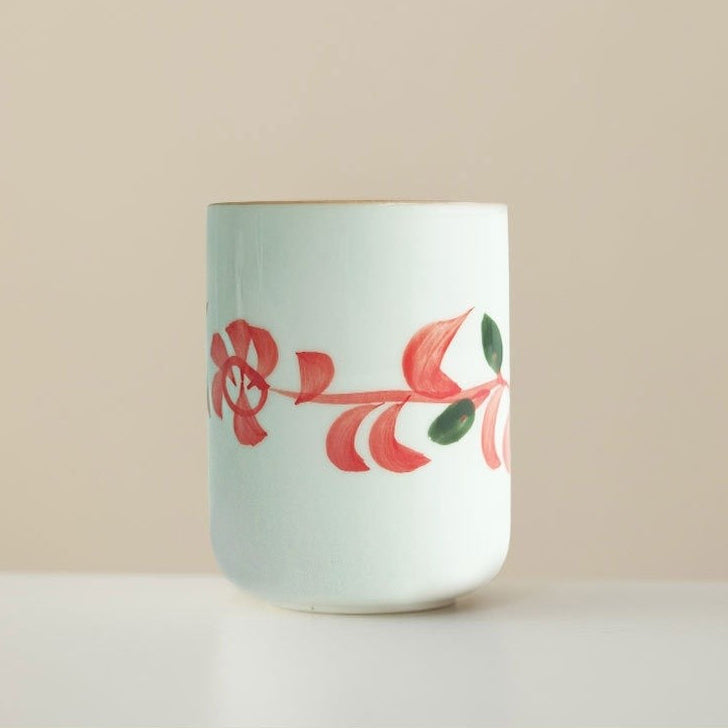 Garden Muse Hand-Painted Ceramic Cup