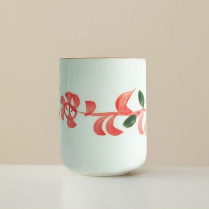 Garden Muse Hand-Painted Ceramic Cup
