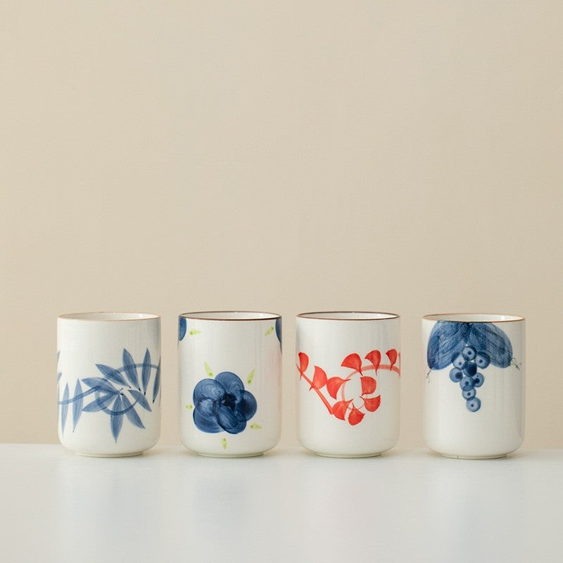 Garden Muse Hand-Painted Ceramic Cup