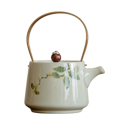 Golden Osmanthus Underglaze Teapot