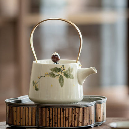 Golden Osmanthus Underglaze Teapot