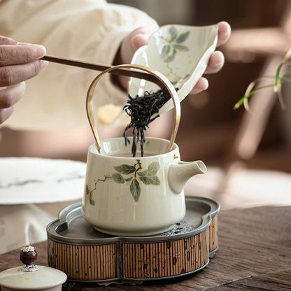 Golden Osmanthus Underglaze Teapot