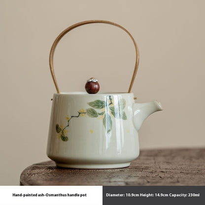 Golden Osmanthus Underglaze Teapot