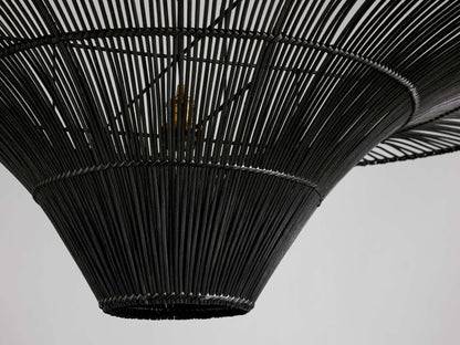 Handwoven Rattan Dome Chandelier