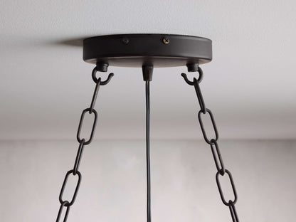 Italian Crystal Drop Cage Chandelier