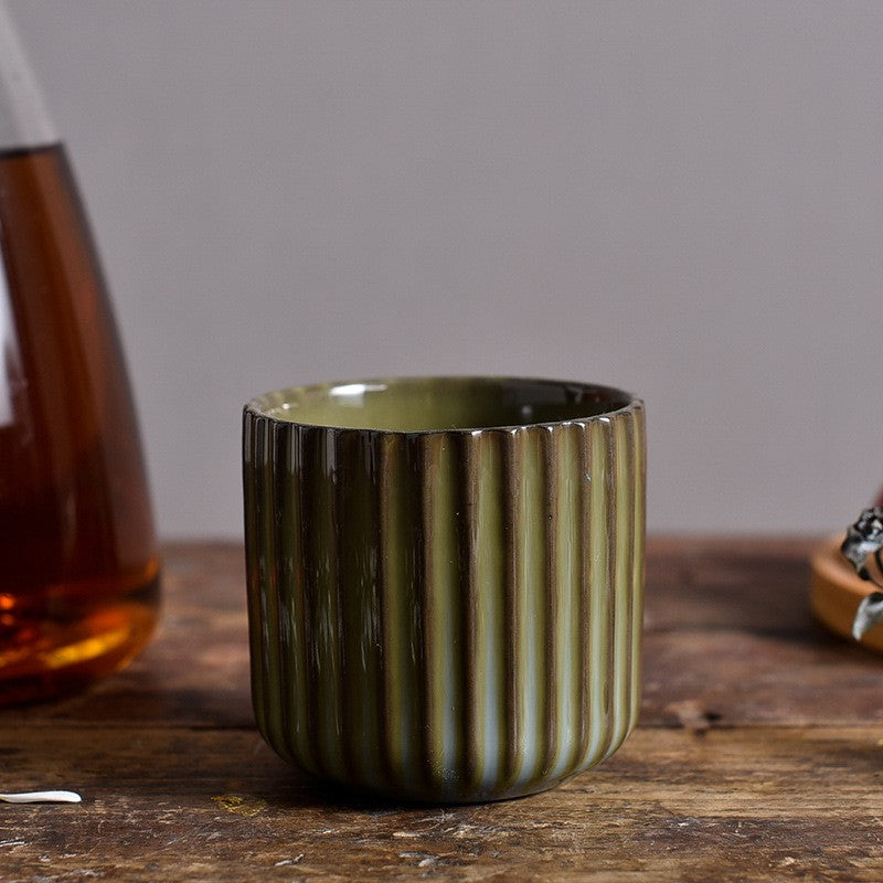 Kessho Kiln-Stripe Pottery Cup