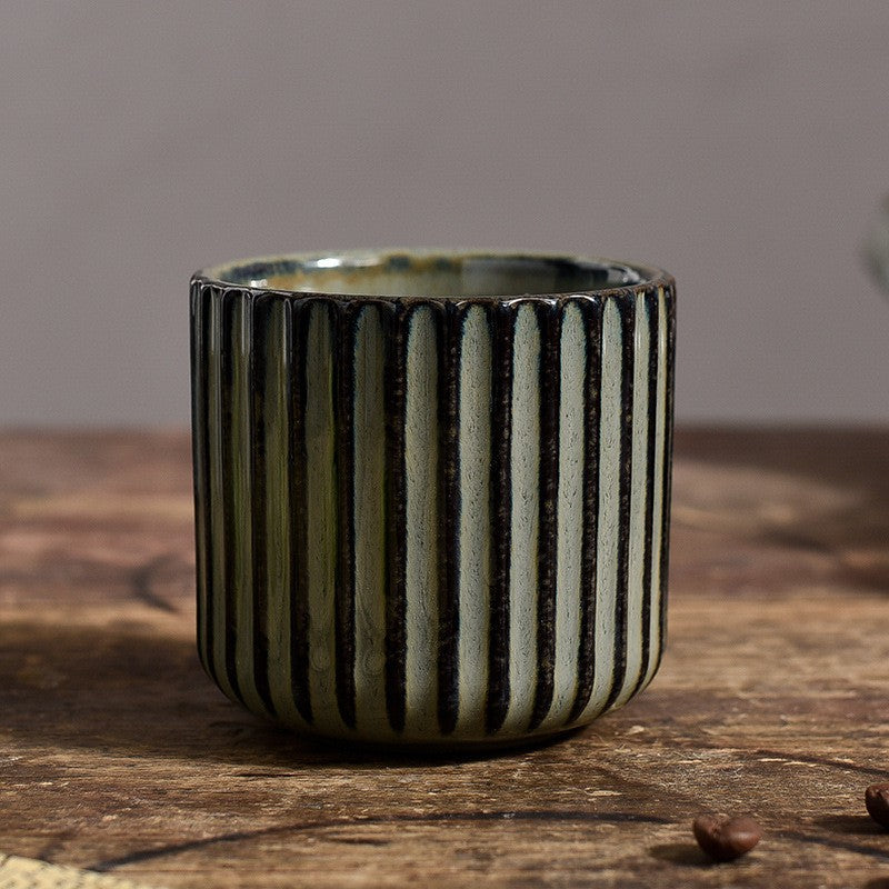 Kessho Kiln-Stripe Pottery Cup