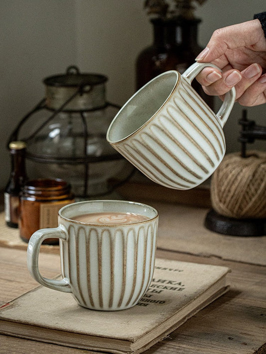 Lotus Crest Vintage Ceramic Cup