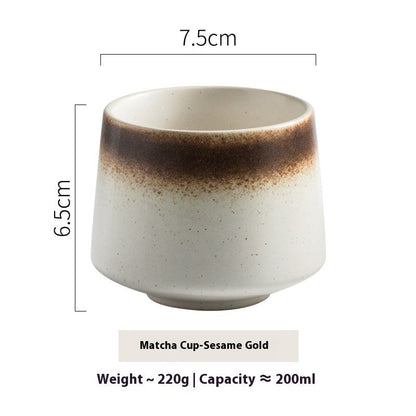 Matcha Ember Glaze Tea Cup