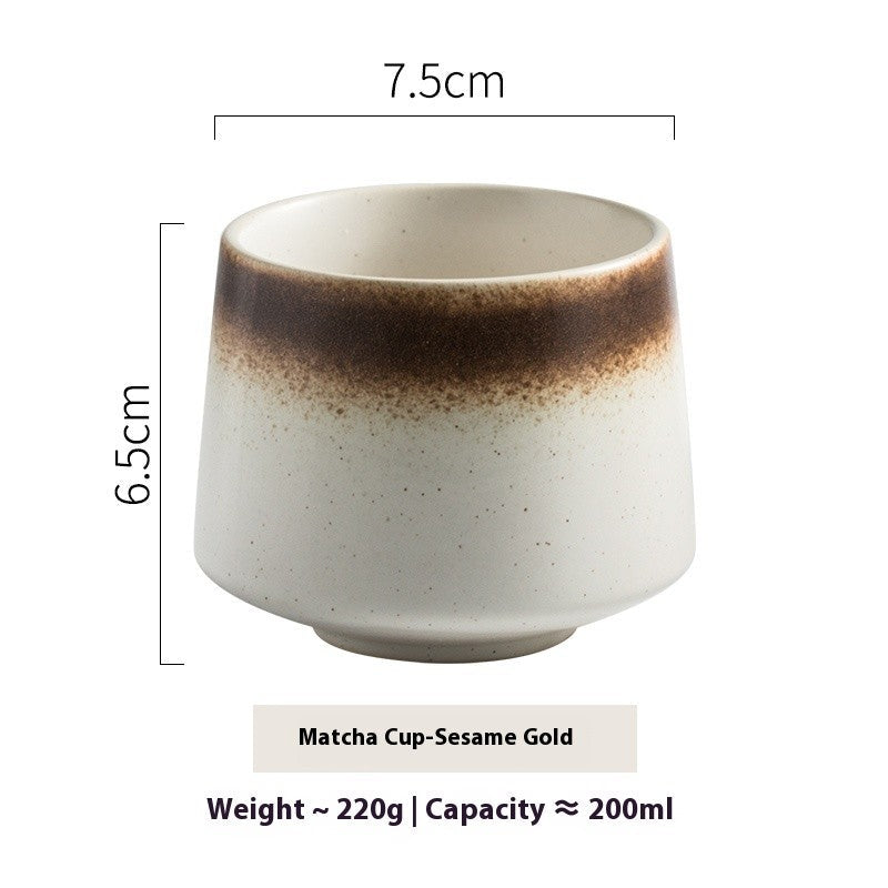 Matcha Ember Glaze Tea Cup