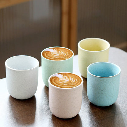 Meadow Bloom Flat Ceramic Cup