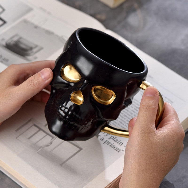 Midnight Skull Artisan Mug