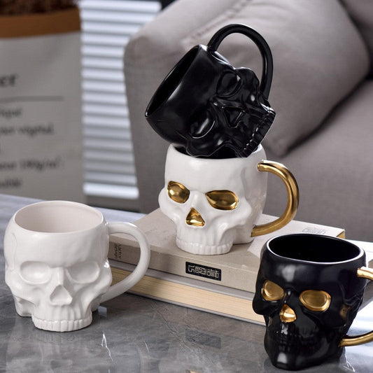 Midnight Skull Artisan Mug