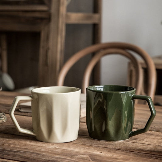 Nordic Prism Ceramic Coffee Cup