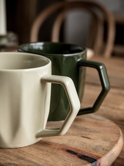 Nordic Prism Ceramic Coffee Cup