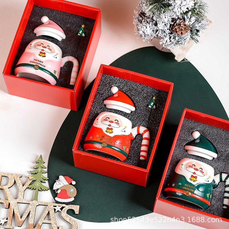 North Pole Cheer Hand-Painted Holiday Mug
