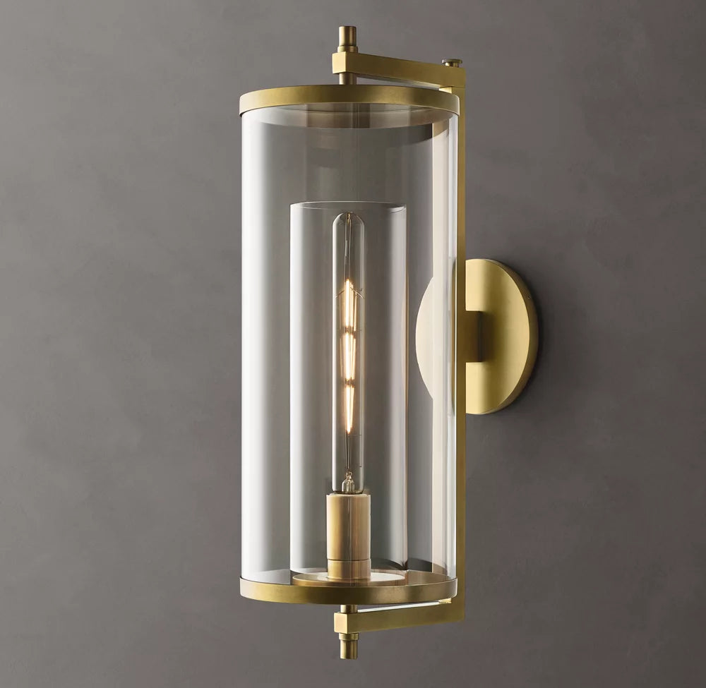 Optical Crystal Cylinder Wall Light
