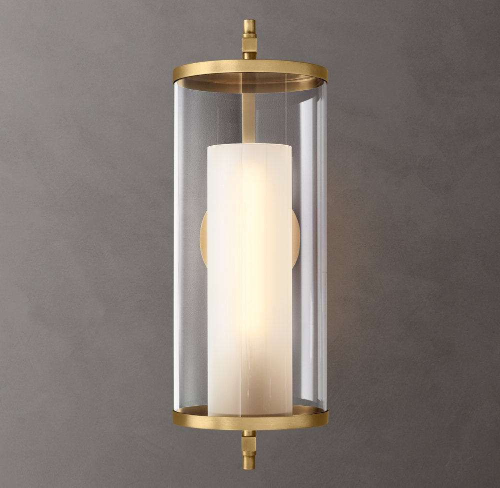 Optical Crystal Cylinder Wall Light