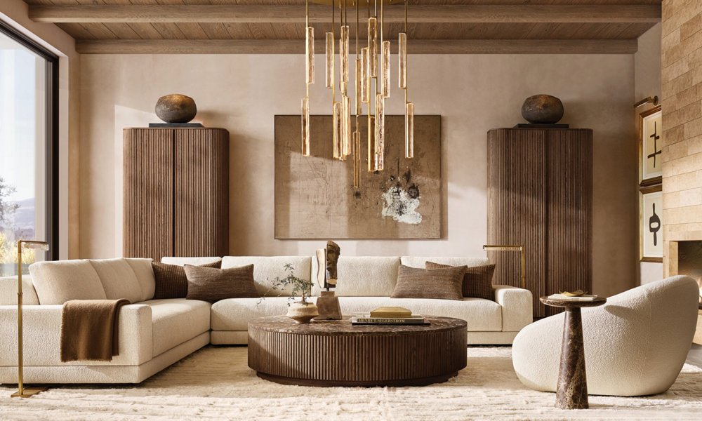 Optical Crystal Prism Cascade Chandelier